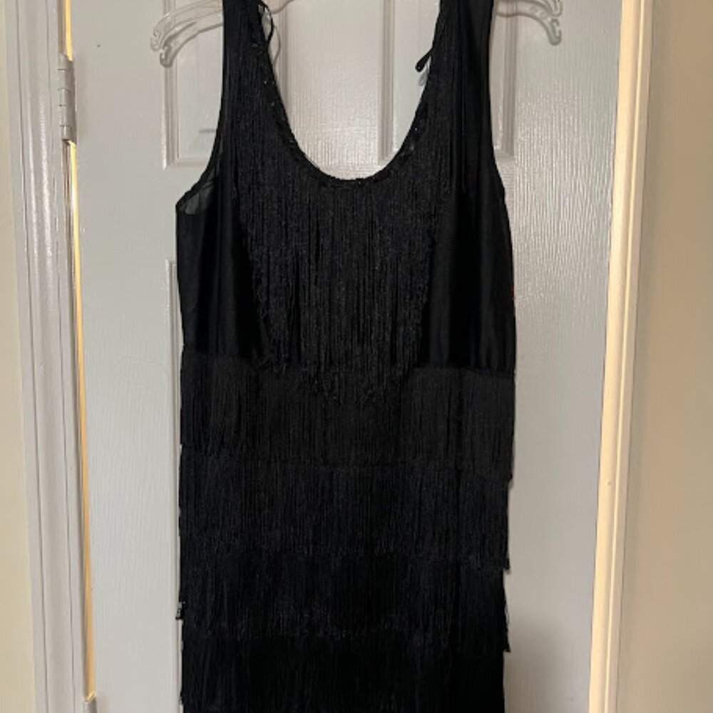 Black Flapper Dress 1920s